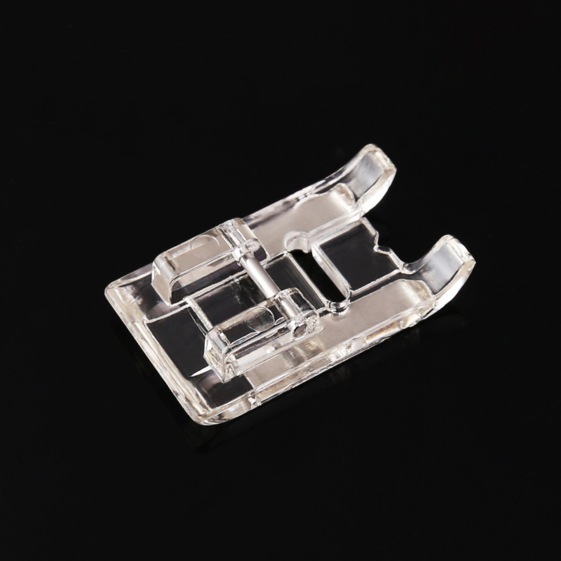 1Pcs Clear Plastic Pattern DIY Sewing Machine Foot Fine Needle Patch Embroidery Presser Walking Foot 7303