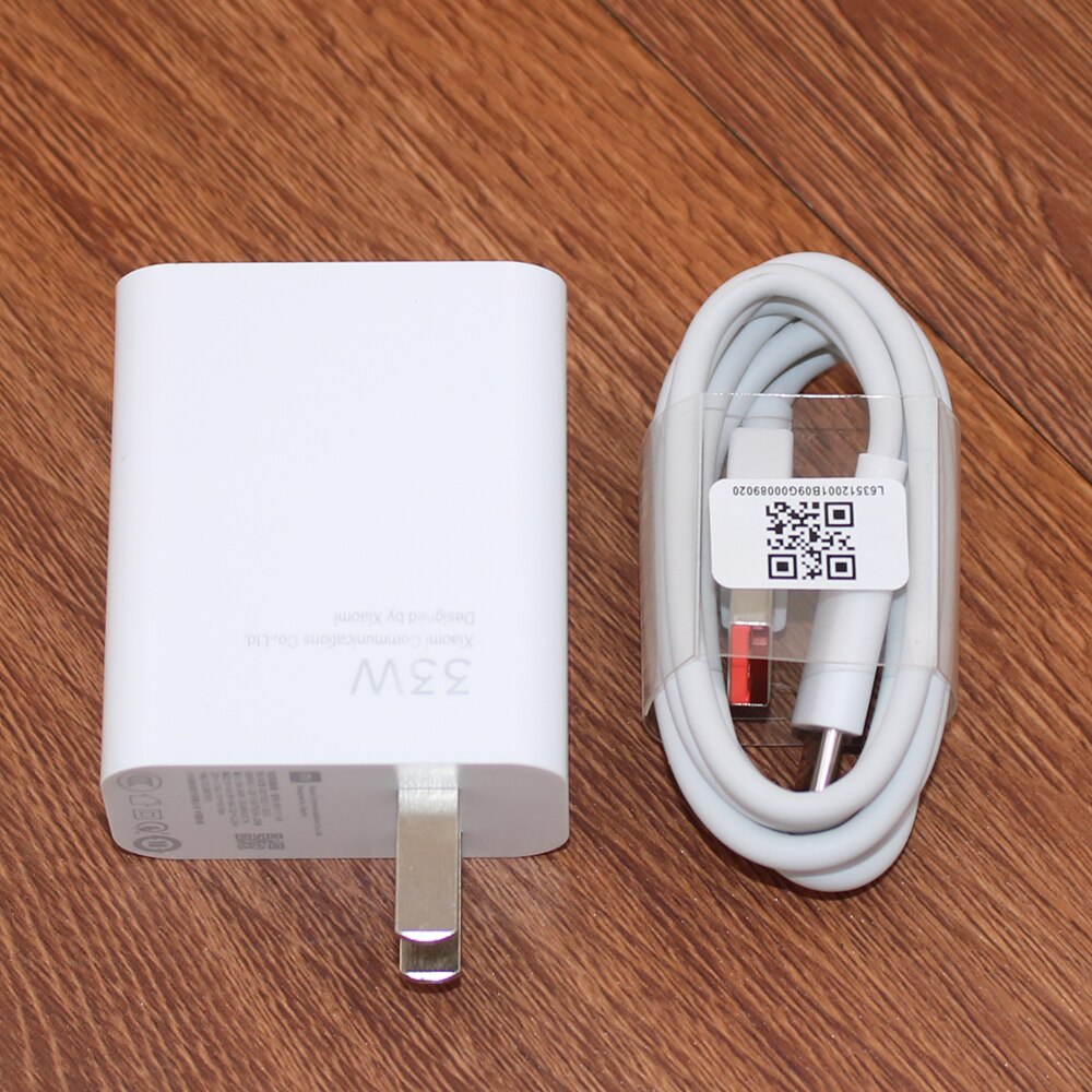 MDY-11-EX Xiaomi ładowarka 33W Turbo szybkie ładowanie Adapter 6A kabel typu C do Mi 10 9 10T Lite uwaga 11 10 9 Pro 8T Black Shark 4 S: US add Cable