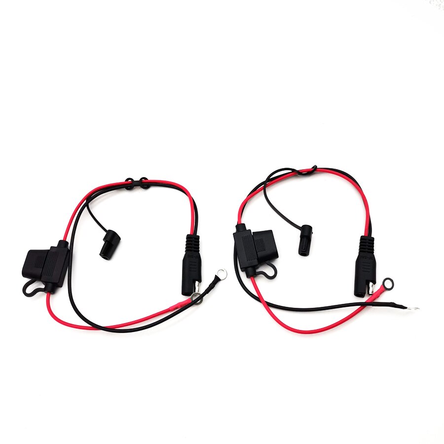 2pcs/lot Motorcycle Battery Charger Terminal To SAE Quick Disconnect Cable 12V