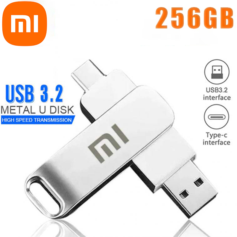 Xiaomi-Clé USB 3.2 en métal haute vitesse, clé USB étanche, clé USB de type C pour ordinateur, 16 To, 2 To, 512 Go: Option 3