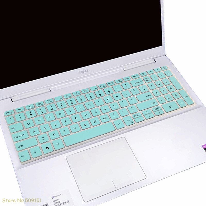 For Dell Inspiron 15 3000 3501 3502 3593 3505 , inspiron 15 5501 5502 5505 5508 Laptop Keyboard Cover Skin Protector: Skyblue