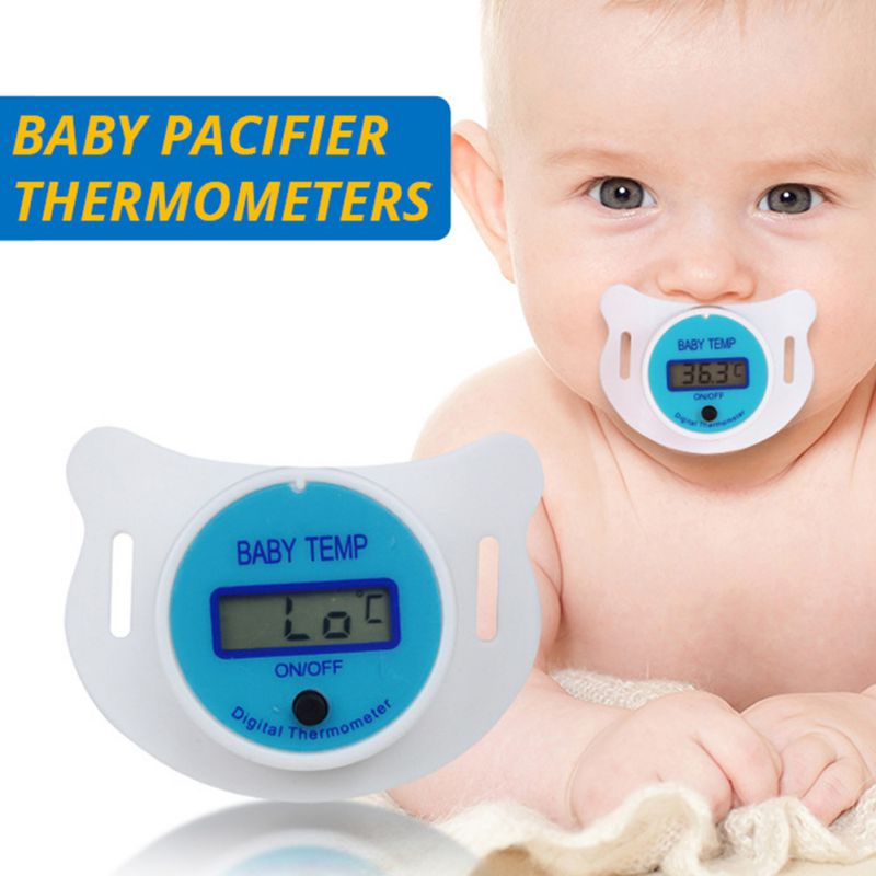 Zuigelingen Baby Praktische Klak Digitale Temperatuur Fopspeen Lcd Tepel Keuken Thermometer Mond Alarm Gadgets