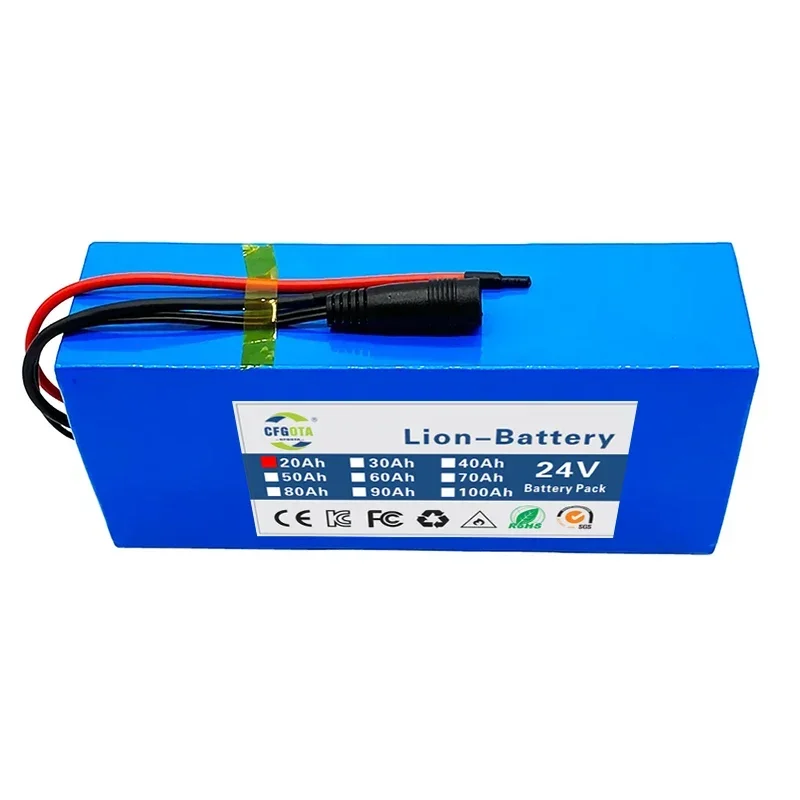 6 s 3p 24v 20ah 18650 akku litiumakku 25.2v 20000 mah sähköinen polkupyörän mopo /sähkö /litiumioniakku ja laturi