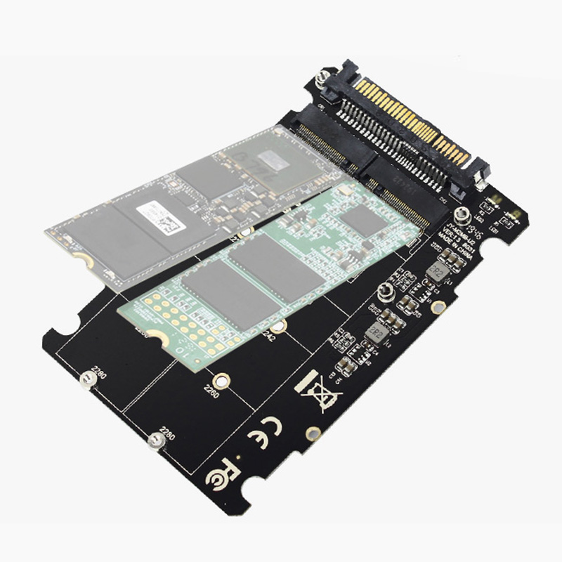 Ngff m .2 ssd m nøgle til u .2 adapter 2 in 1 m2 nvme sata-bus til pci-express 4x x16 u.2 sff -8639 adapter  m2 converter til stationær pc