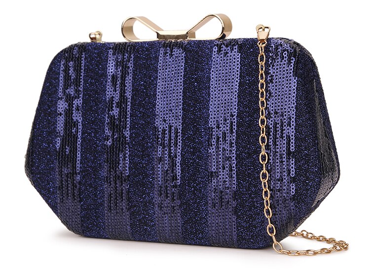 Luksus sommerfuglspenne kvinner paljetter stripete vesker og vesker fest bryllup clutch bag skulder kjede bag mini bolsa