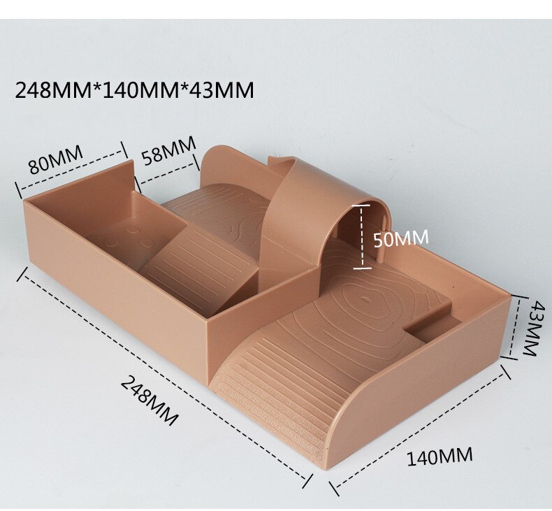 Turtle Basking Platform Turtle Tank Platform Aquarium Animal Sink Wharf Reptile Habitat Climbing Floating Shelf with Sucker Cap: Style 7