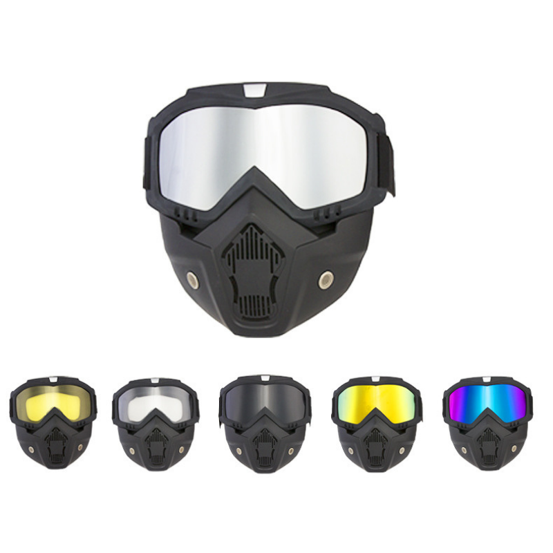 Gafas de Motocross desmontables a prueba de viento, máscara de calavera para motocicleta, gafas de sol para Mtb, protección UV, gafas MX para ATV/Enduro/BMX