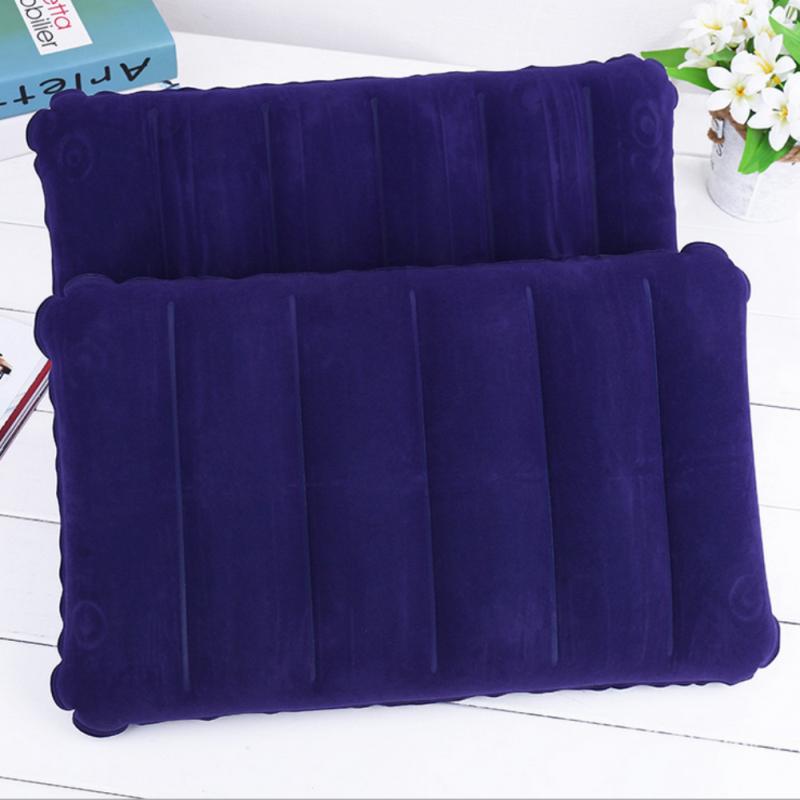 Outdoor Air Pillow Beach Inflatable Cushion Car Head Rest Hiking Inflatable Pillow Portable Soft Household Bedroom Pillows
