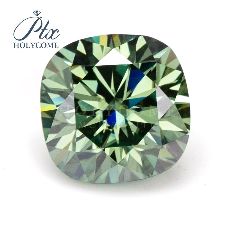 4*4mm kussen geslepen groene vvs 1 losse moissanite diamanten ring accepteer gratis maatwerk snijwerk 2020 nieuws