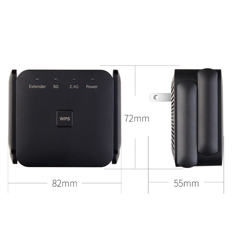 5G Wifi Repeater 5Ghz Wifi Extender 1200Mbps Wireless WiFi Repeater Range Booster Signal Dual Band Amplifier 2.4G wifi Repiter