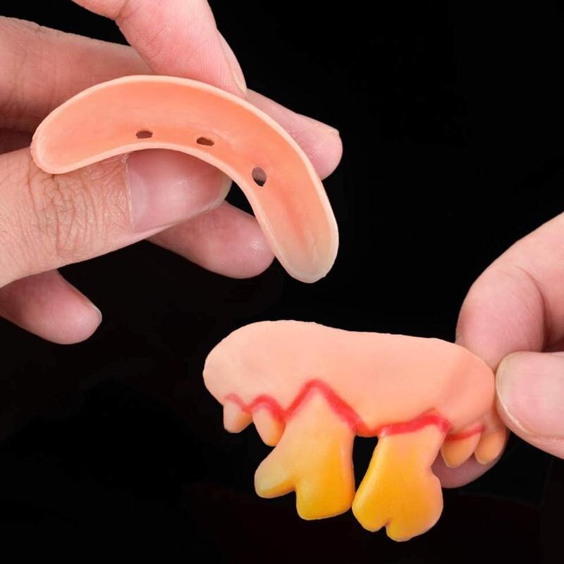 1-10 Uds Halloween dentaduras sorpresa novedad dentadura broma divertida Gadgets para Decoración práctica accesorios divertido & Horror chistes 5Z
