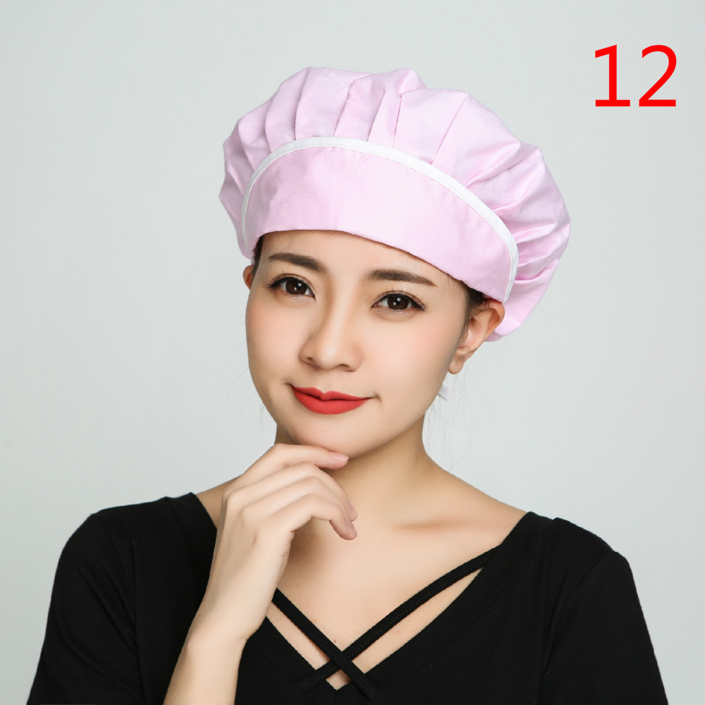 Chapeau de Chef pour hommes et femmes, uniforme de Chef cuisinier, de boulanger, de café, de Restaurant, d'hôtel, de boulangerie, chapeaux de travail, casquettes anti-poussière respirantes pour atelier: 12