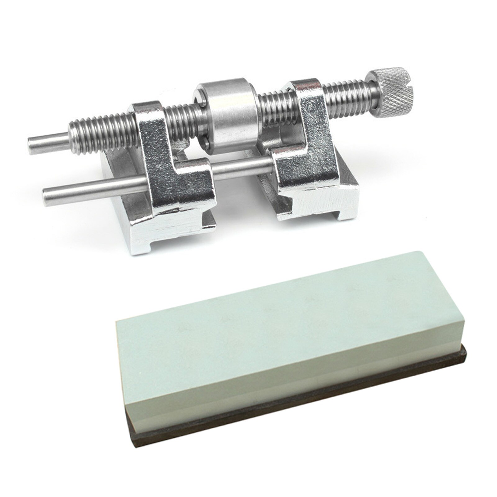 Afilador de cinceles de ángulo fijo, guía de rectificado con rodillo de latón de acero inoxidable para hoja de cepillo de madera, afilador de borde de cincel plano: Sharpener set