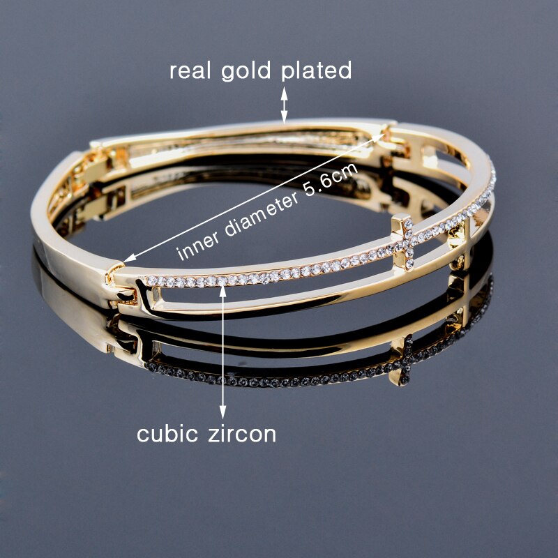 SINLEERY Hohl Kreuz Armreif Manschette Für Frauen Rose Gold Silber Farbe Kristall Armbänder Frauen Zubehör Schmuck SL107 SSF