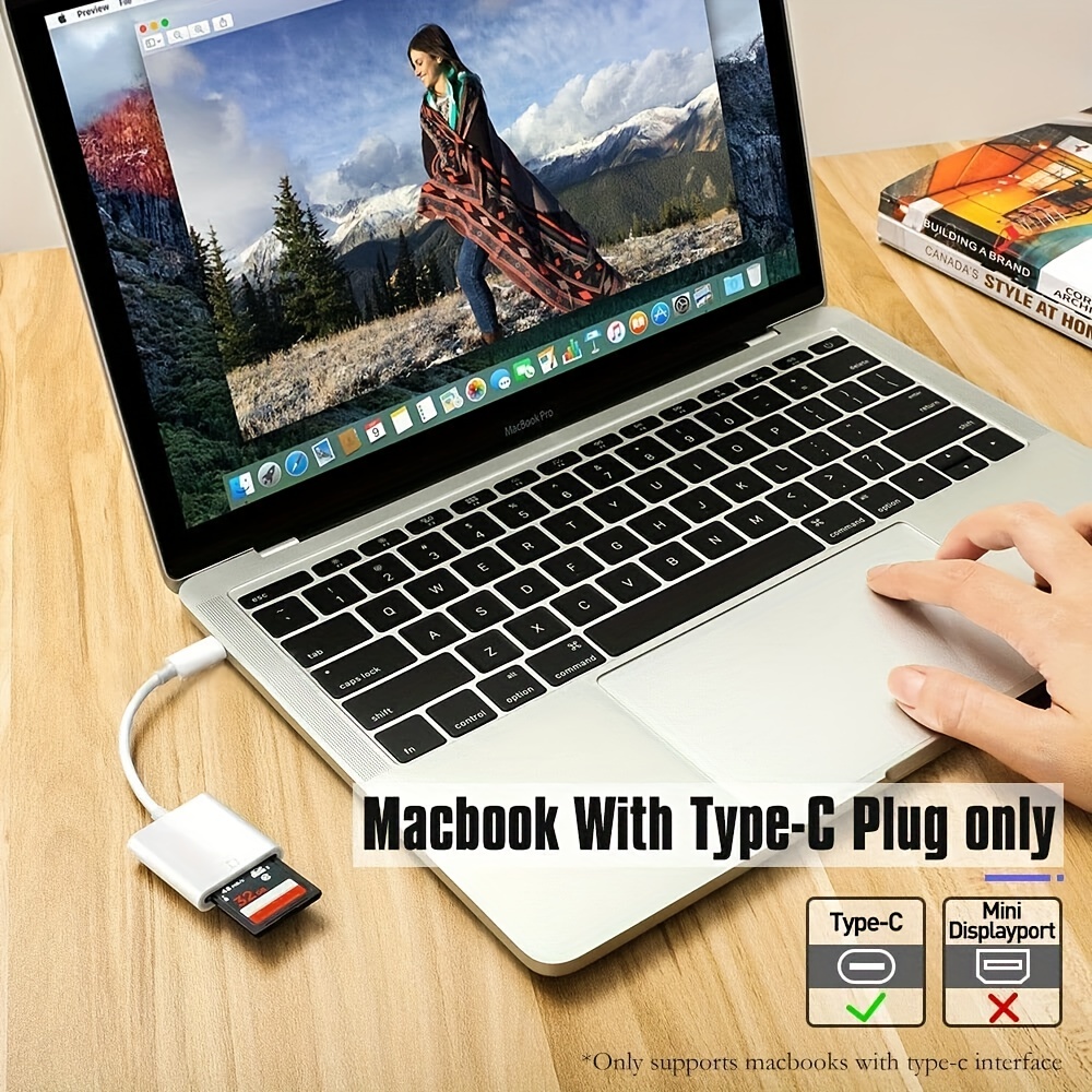 Lector de tarjetas SD USB 3,0 USB-C a adaptador de tarjeta SD TF lector de tarjetas de memoria para Mac IPad Pro Air IMac portátil para teléfono Android