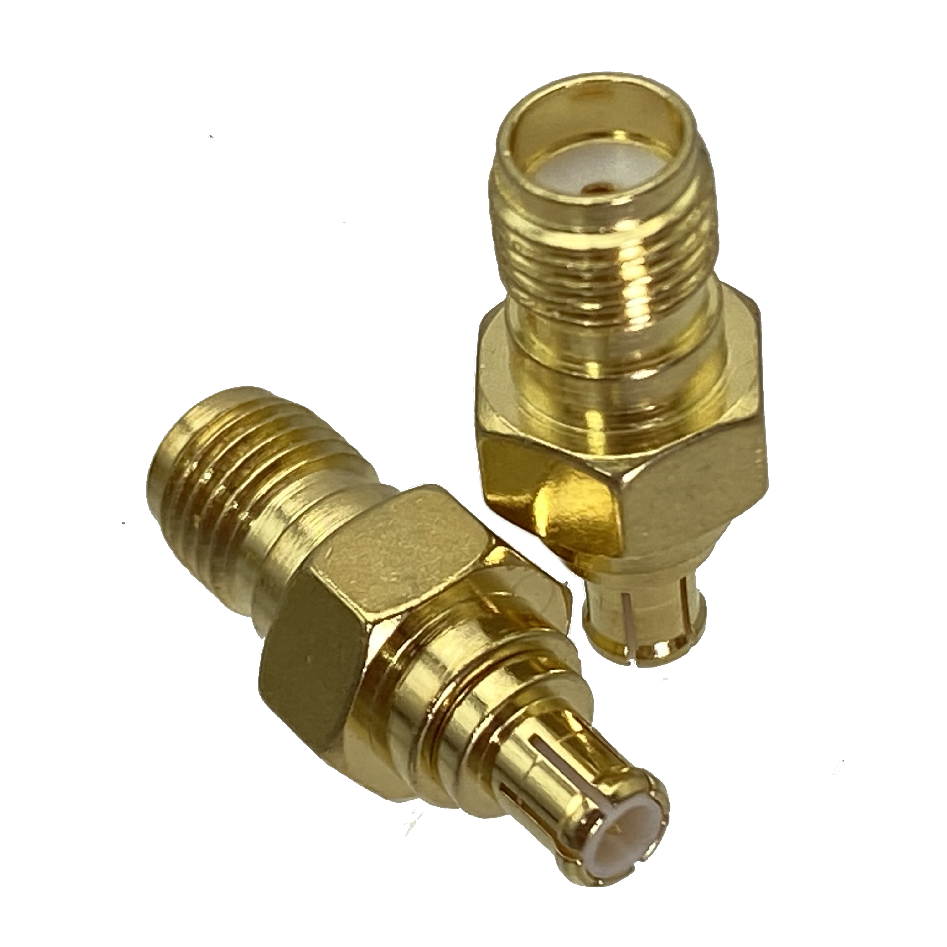 1 Stück Adapter SMA auf MCX Stecker und Buchse RF-Koaxialstecker Kabelklemmen: Lavendel