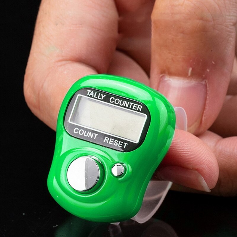 Mini Stitch Marker And Row Finger Counter LCD Electronic Digital Counter For Sewing Knitting Weave Tool