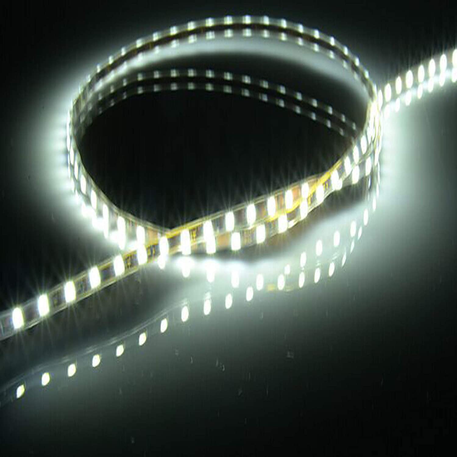 2 Pack LED Car Strip Lights 12V Waterproof Interior Car Lights for Auto Car Motorcycle 17 Inch Car Light Kit: White