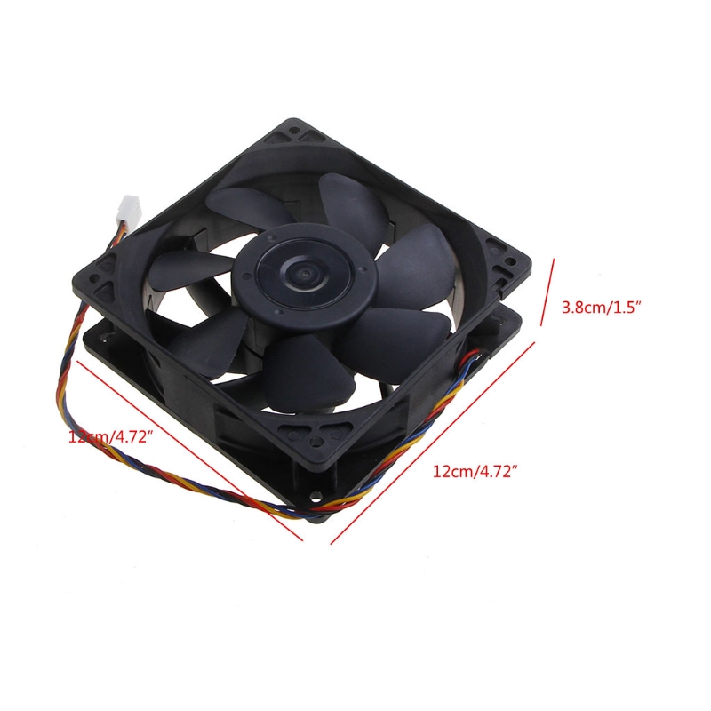 AFR001 SG121238BS Cooling Fan PWM 4P 12V 2.7A Server Cooling Fan 120mm 120x120x38mm 6000 rpm for Bitcoin Miner