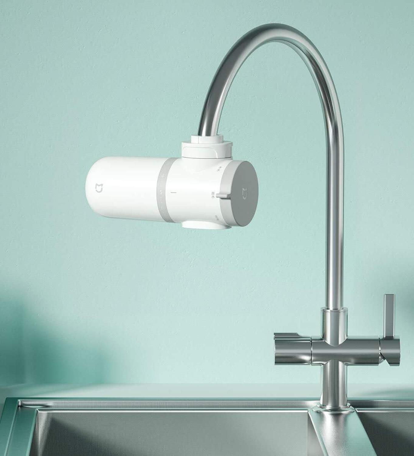 Original Xiaomi Mijia Faucet Water Purifier Kitchen Tap Water Filter Gourmet Kitchen Filtration System Washroom Tap Purifier