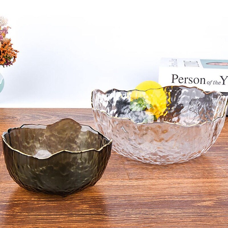 Onregelmatige Glazen Kom Fruit Ijs Slakom Servies Soep Dessert Fruit Kommen Keuken Servies Servies Decor