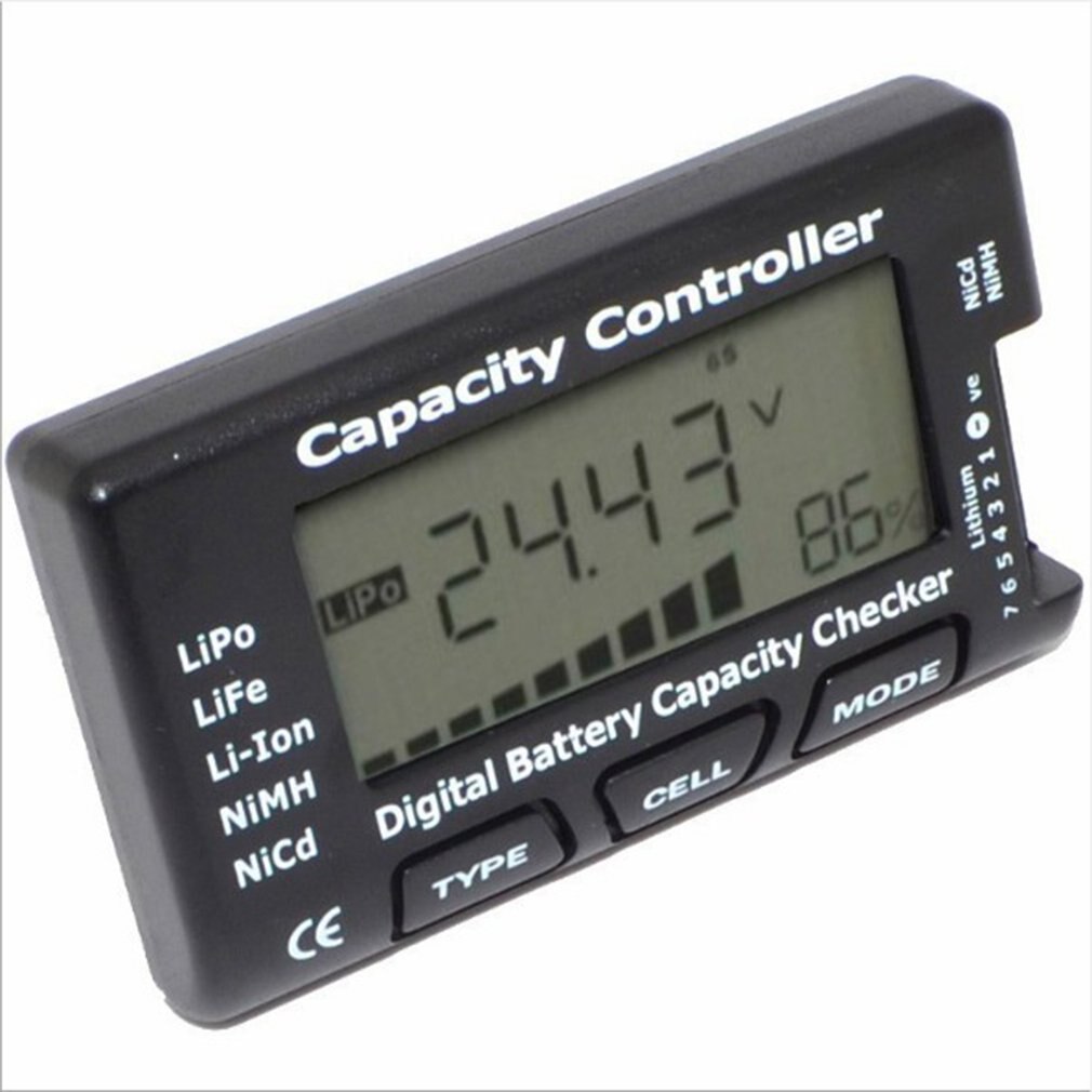 RC CellMeter-7 Digital Battery Capacity Checker LiPo LiFe Li-ion Nicd NiMH Battery Voltage Tester Checking CellMeter7