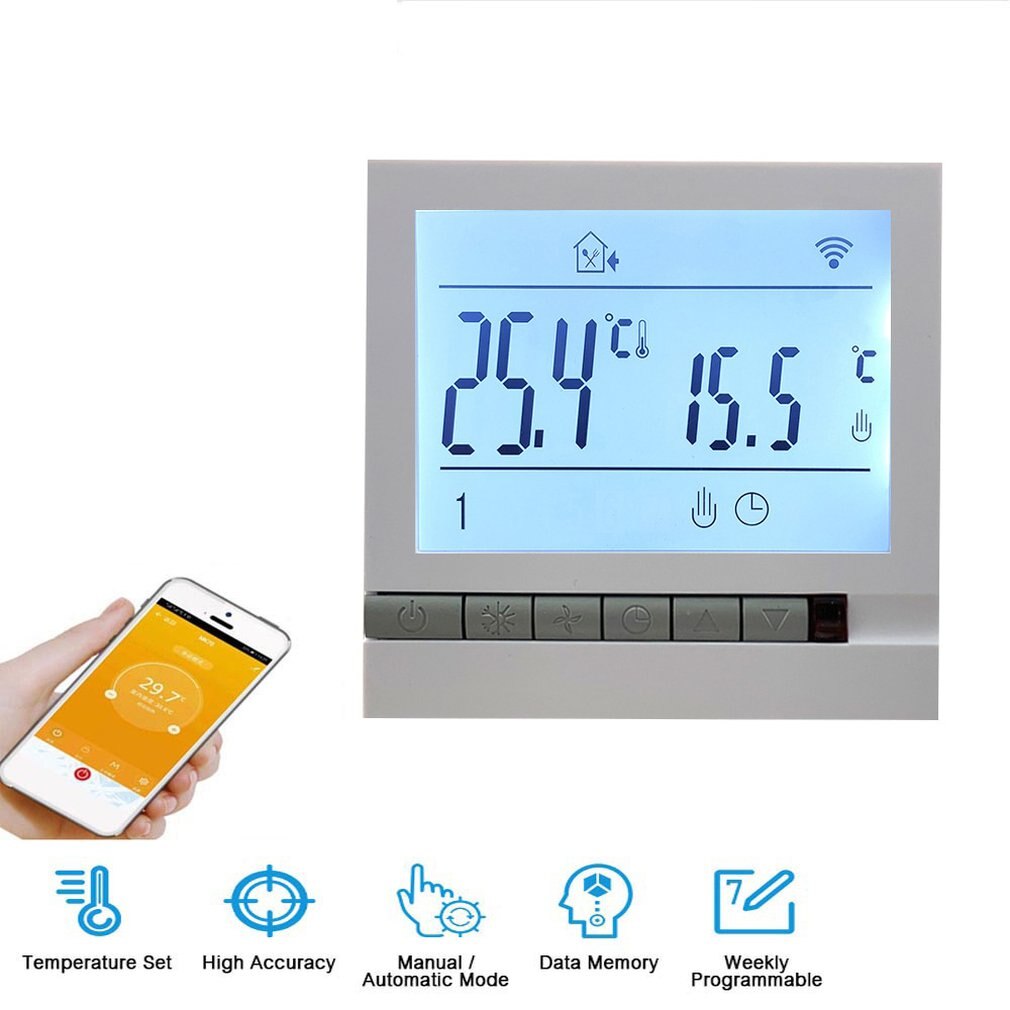WiFi Smart Home Control Thermostat Voice Control Electric Heating Room Thermostat Temperature Controller Thermoregulator