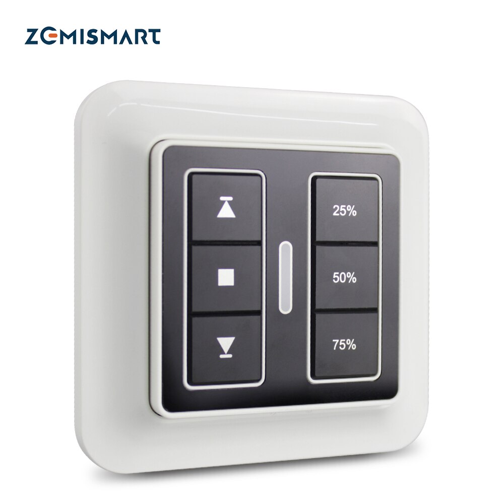 Zemismart Smart Blinds Curtain Timer Wall Remote For AM15, AM25 Motor Positional Remote Control 25% 50% 70%