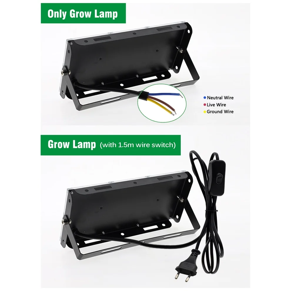 Phyto lampe 50W 100W 300W Phytolamp pour plantes spectre complet Led culture des plantes cultivateur Culture intérieure Led lampe de culture lampe Uv