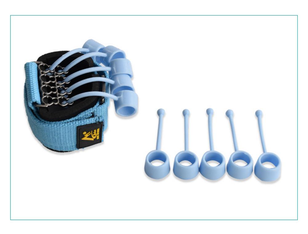 Finger Extensor Exerciser Hand Therapy Finger Stretcher Trainer With Resistance Band Fitness Training Equipment: 40lbs