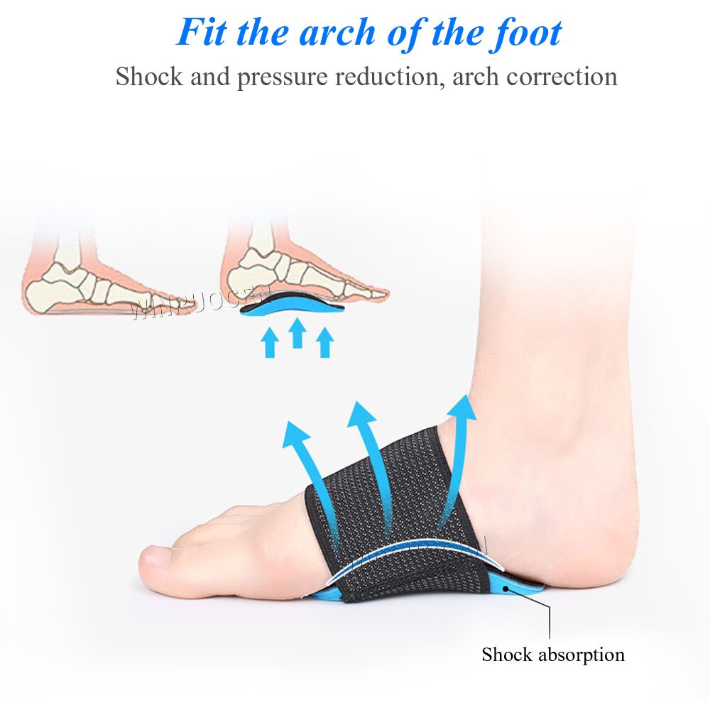 Bue støtte korrekt flat fot innersåle kvinner menn halv sko plantar fasciitis smerte innleggssåler hæl sporer fotpleie ortotiske innleggssåler