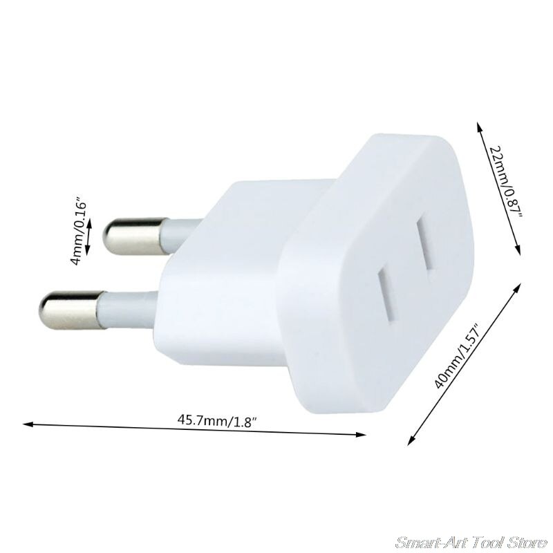 4Mm Ons Jack Naar Eu Plug Outlet Travel Charger Power Socket Adapter Vs Naar Europa Europese Regelgeving Opladen Converter plug F05