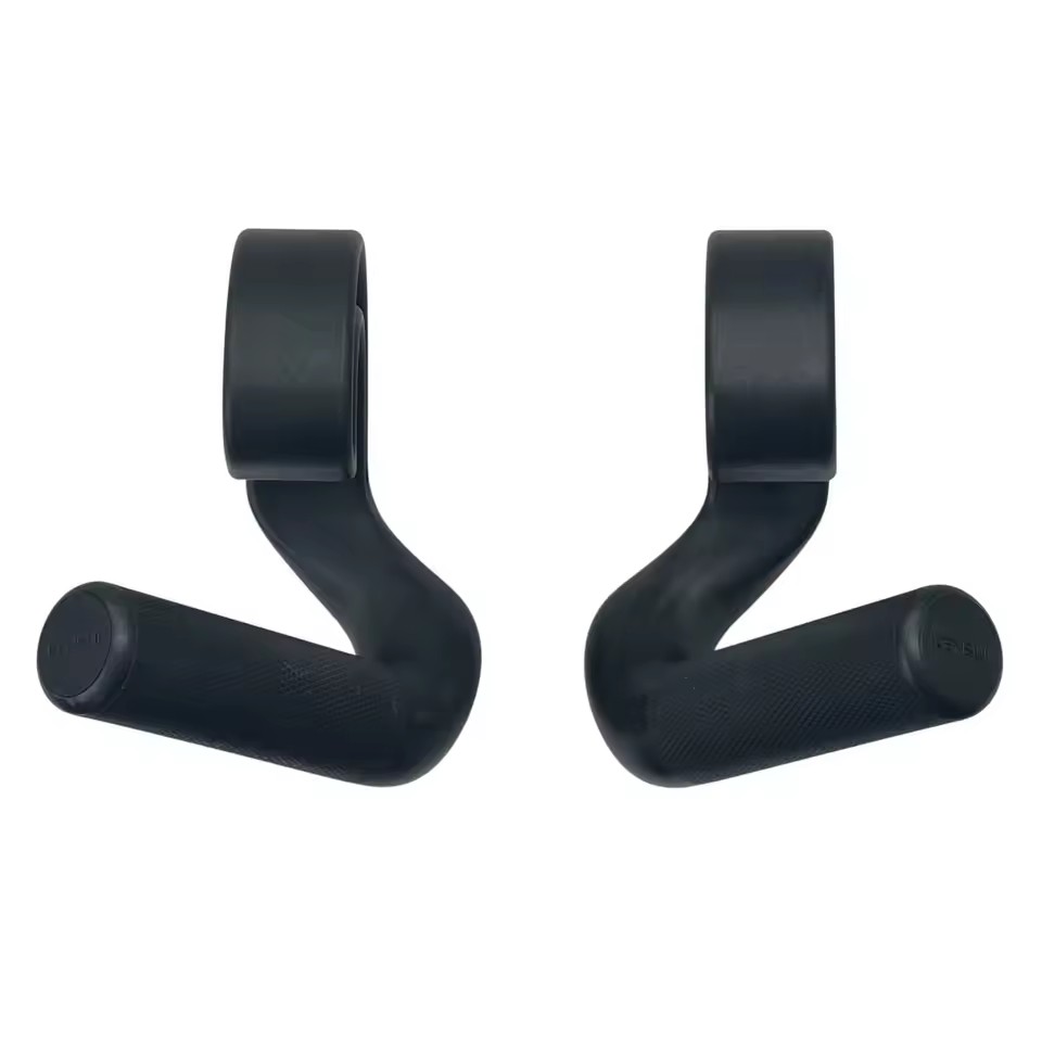 Pull Up Hand Grip Ergonomic Hook Type Fitness Handle Gym Deadlift Pull Down Grips Versatile Weights Roating Exercise Equipment: black