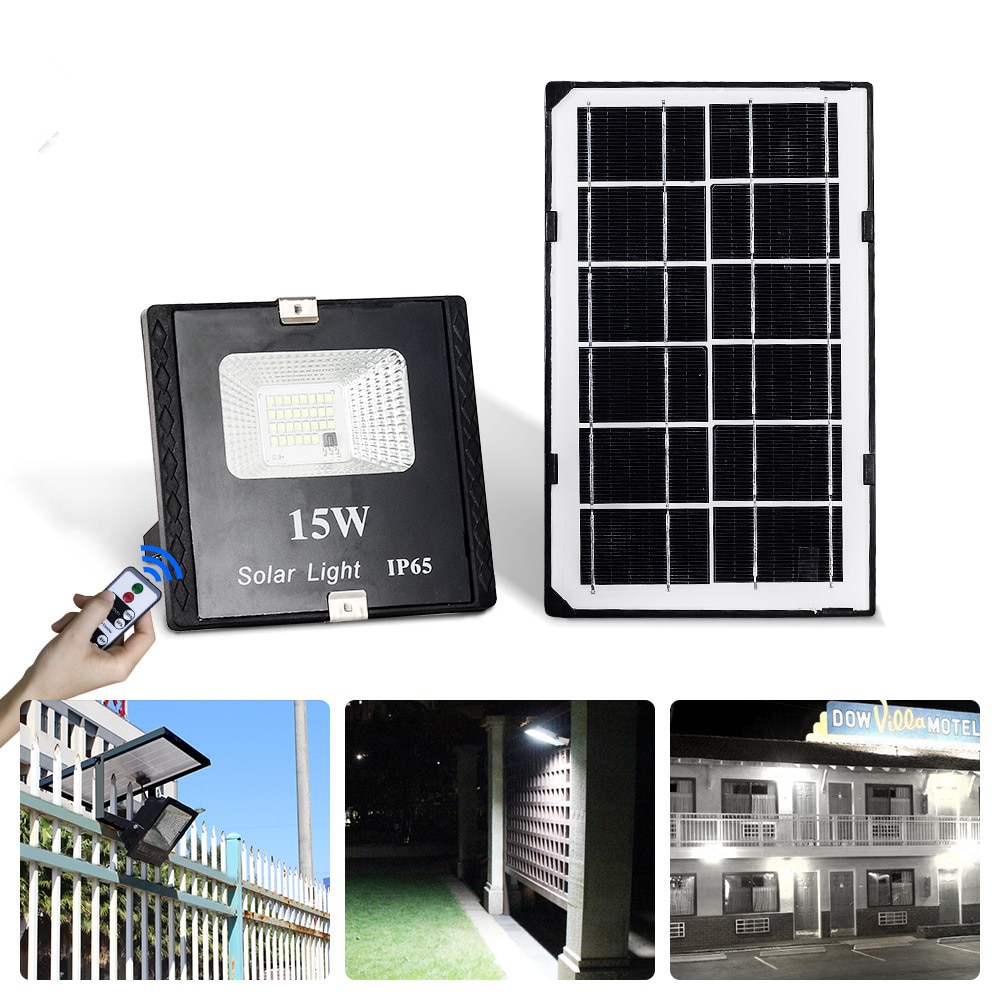 15W LED Wall Light IP65 Solar Street Light Intelligent Light Control Induction Constant Brightness Solar Belt Remote Control