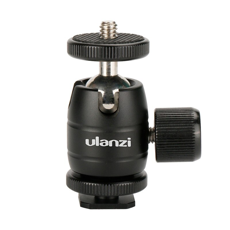 Ulanzi U30s Universele Aluminium Statief Ball Head W Shoe Adapter 360 Graden Gedraaid Dslr Balhoofd Voor Monitoren Led Op-Camera: Default Title