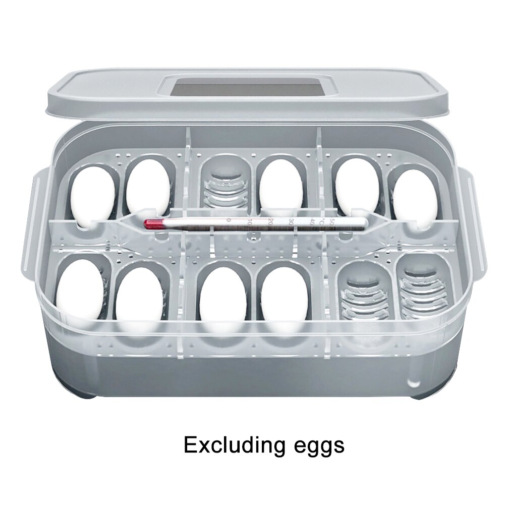 Large Capacity Eggs Incubator Turtles Birds Reptile Breeding Box Easy Use Reusable PP Lizard Home With Thermometer