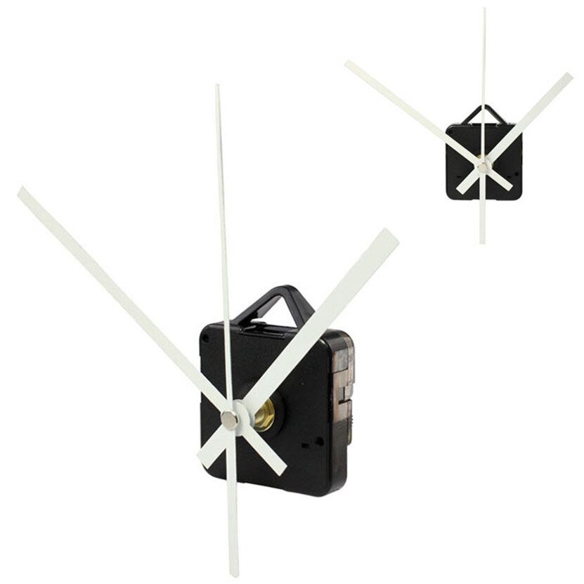 Zero Quartz Clock Movement Mechanism with Hook DIY Repair Parts + White Hands