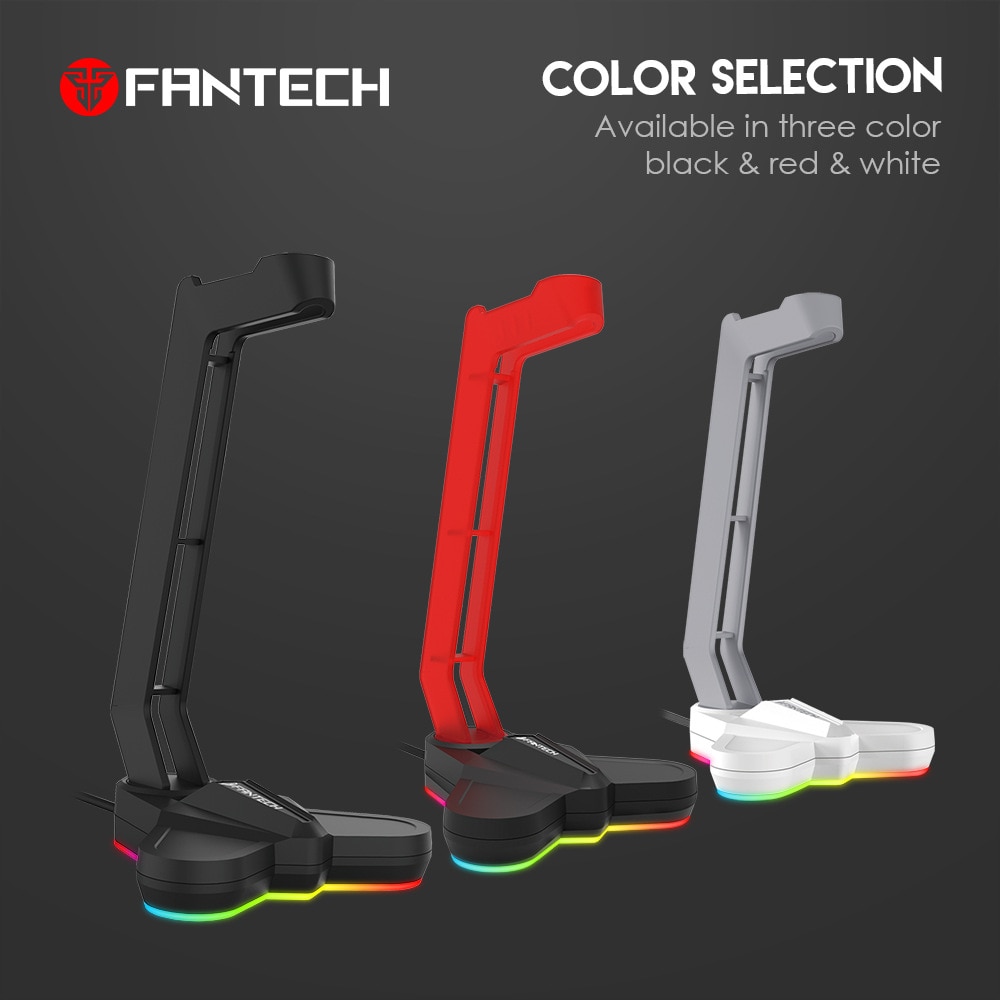 Fantech rgb hörlursställ gaming multifunktions headsetfäste universal hörlurshållare för spelare hörlurar display hylla