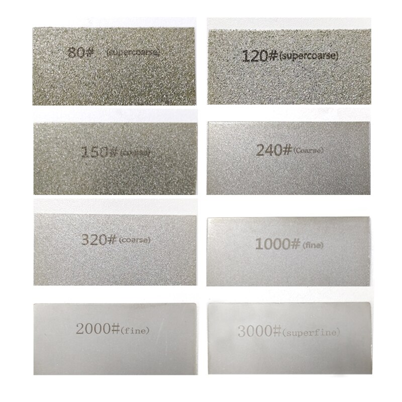 Diamond stone Sheet Sharpening stone knife sharpener 80-3000 grit Kitchen knife grinding tools sharpener Garden Abrasives