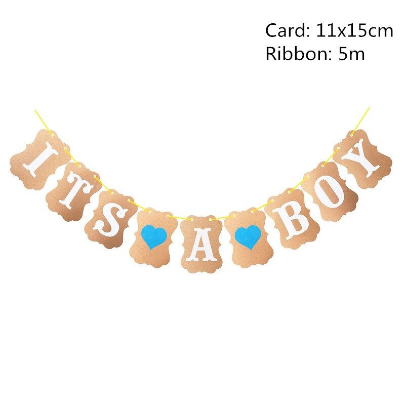 Gender Reveal Decor Pink Paper Banner Decorations Its a Girl Boy Balloons Party Supplies Baby Shower Gender Reveal Oh Baby: B08