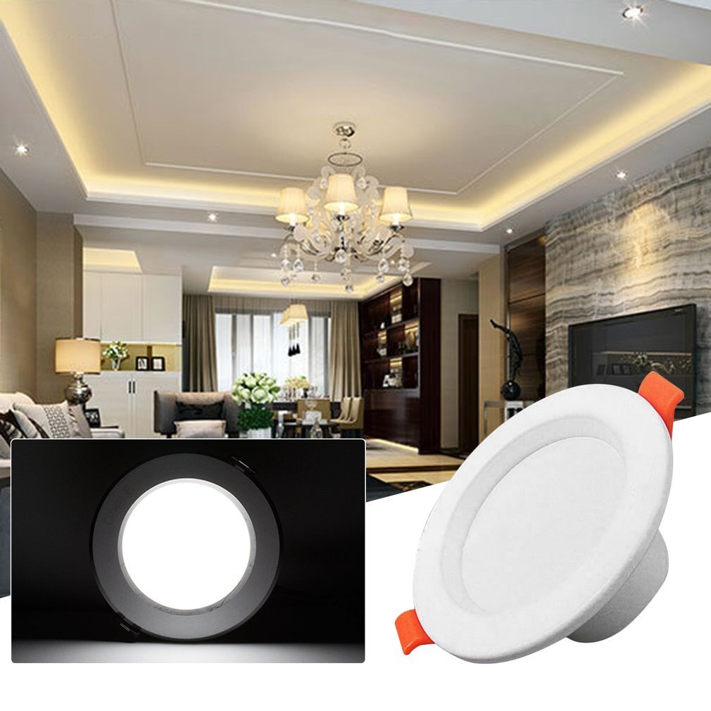 Icoco 3w/5w super lys ledet taklampe innfelt hjem belysning lampe antirefleks stue dekor lampe anti-tåke hotell lampe