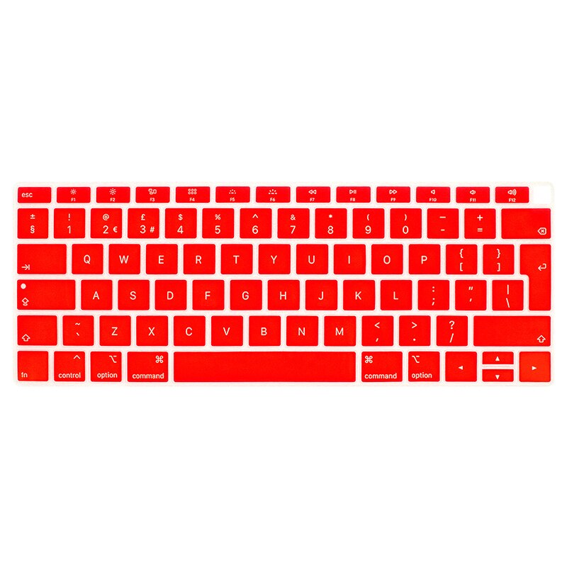 MacBook Air 13 A1932 Keyboard Protector - Silicone Euro Layout Dustproof Waterproof Skin