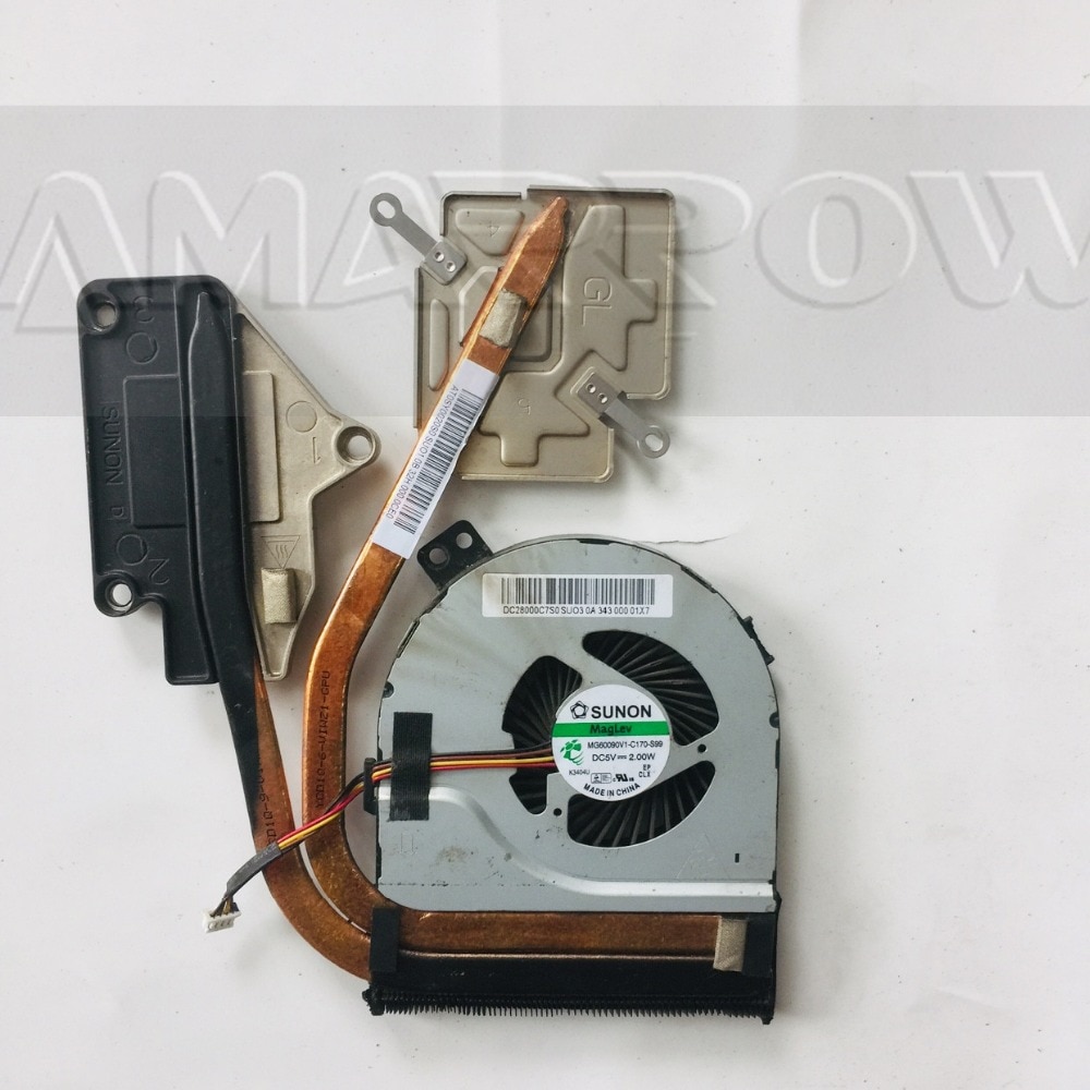 Dissipateur thermique de refroidissement de processeur d'origine pour lenovo  z400 z500 at0 sy 0020 s 0 dc28000 c 7 s 0