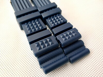 Gummi klokkerem vanntett ikke-støv sbdx 001/ sbbn 31/ skx 007 kontrakt dykkeklokke 20/22mm: 20mm / Sølv
