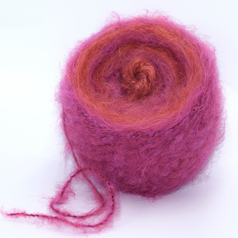 Neue 250g Natürliche importieren Bunte Raum farbstoff Phantasie Mohair Acryl Merino Wolle Garn Hand betroffen Häkeln Gewinde, z3907