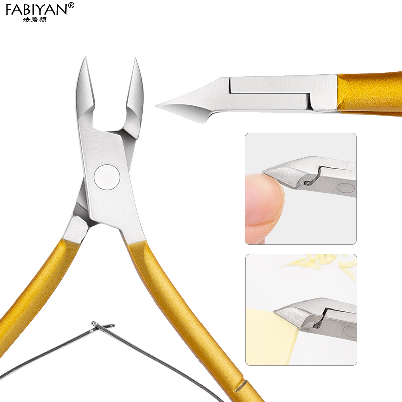 D-501 Edelstahl Nagel Kunst Häutchen Zangen Schere Haarschneidemaschine Cutter tot Haut Entferner Zange Manikübetreffend Werkzeug Fingernagel Trimmen