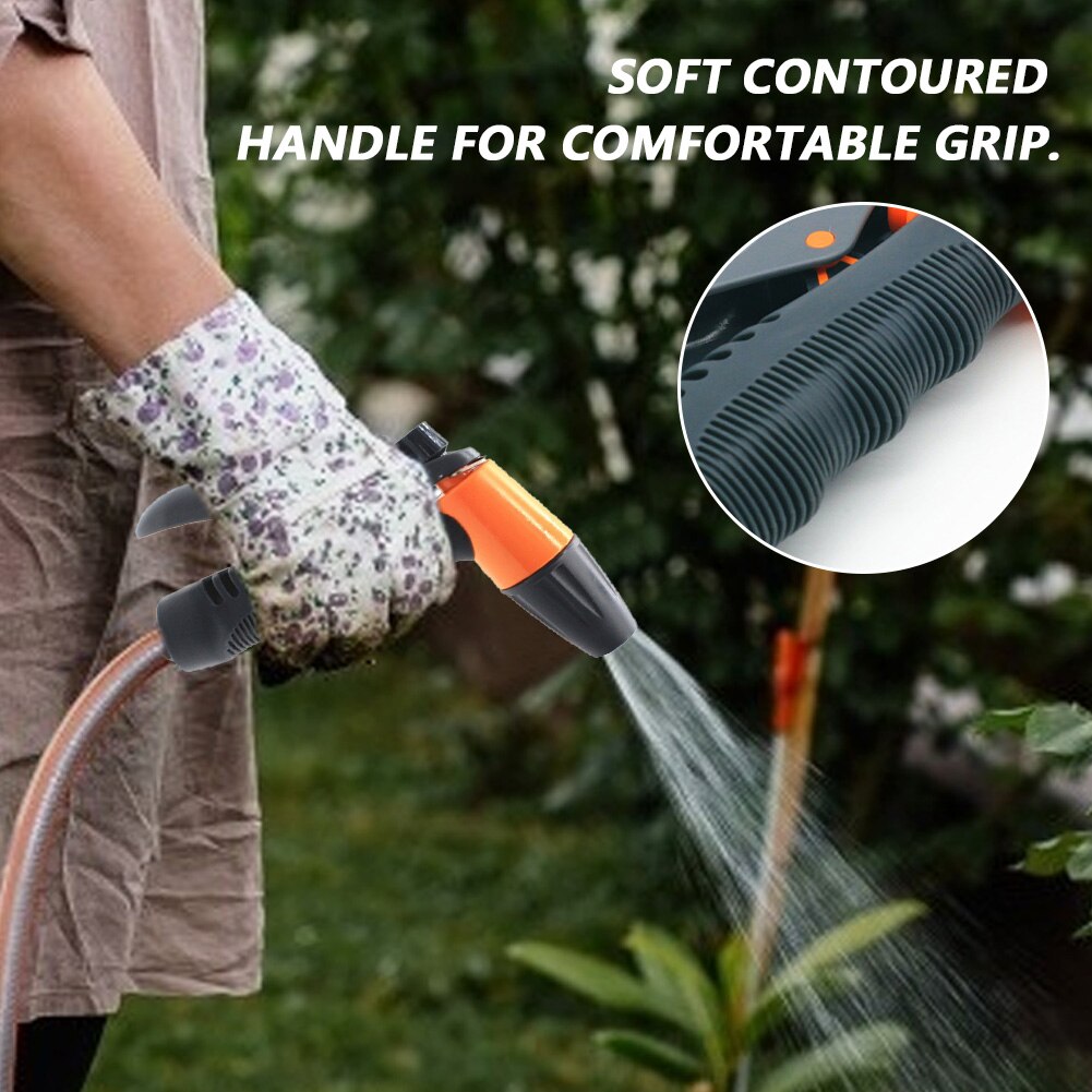 Garden cleaner high power high pressure car and hose nozzle cleaner spray gun soft handle plastic garden sprinkler nozzle set