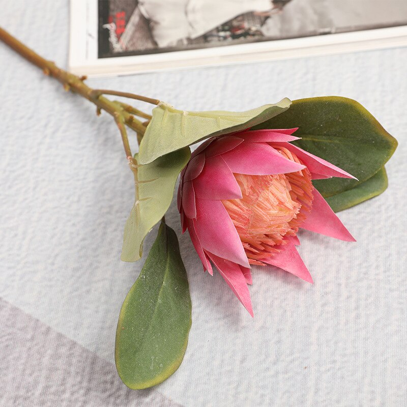 JAROWN Künstliche Blume Seide Kaiser Blume Europäischen Stil Hochzeit Blume Anordnung Dekoration Heimat Garten Tisch Dekoration: klein Rosa