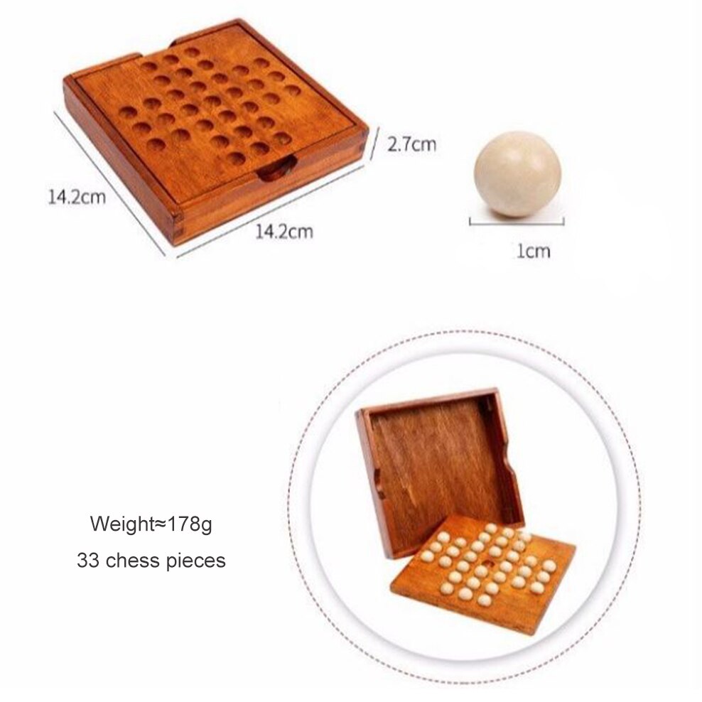 Juego de mesa individual de madera Noble para niños, ajedrez de diamantes independiente, antiguo chino Kong