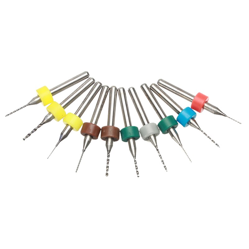 0.3-1.2mm stal wolframowa wiertło z węglika zestaw robić naprawy zegarków płytka drukowana wolframowe zegarmistrzowskie narzędzia naprawcze